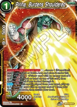 Pirina, Burdens Shouldered #BT17-104 · Dragon Ball Super CCG
