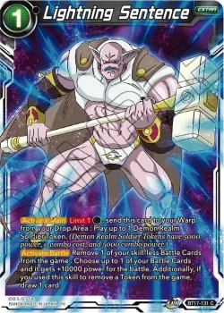 Lightning Sentence 「BT17-131」「EN」