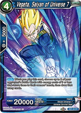 Vegeta, Saiyan of Universe 7 「XD1-02」「EN」