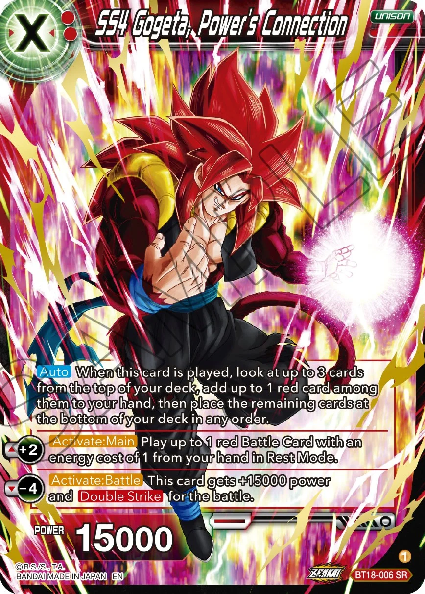 SS4 Gogeta, Power's Connection 「BT18-006」「EN」