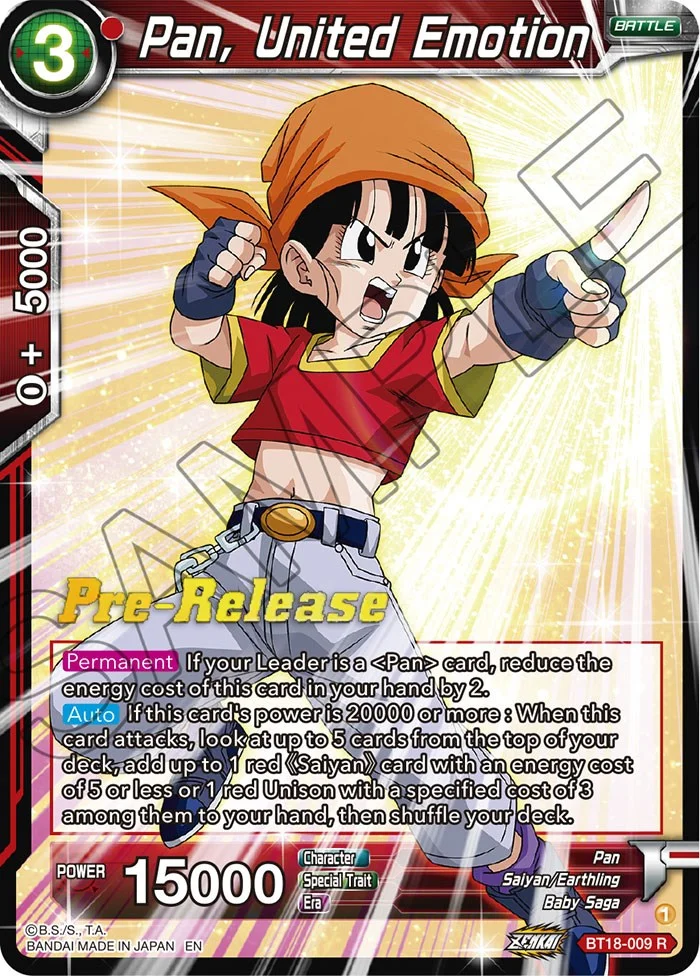 Pan, United Emotion 「BT18-009_PR」「EN」