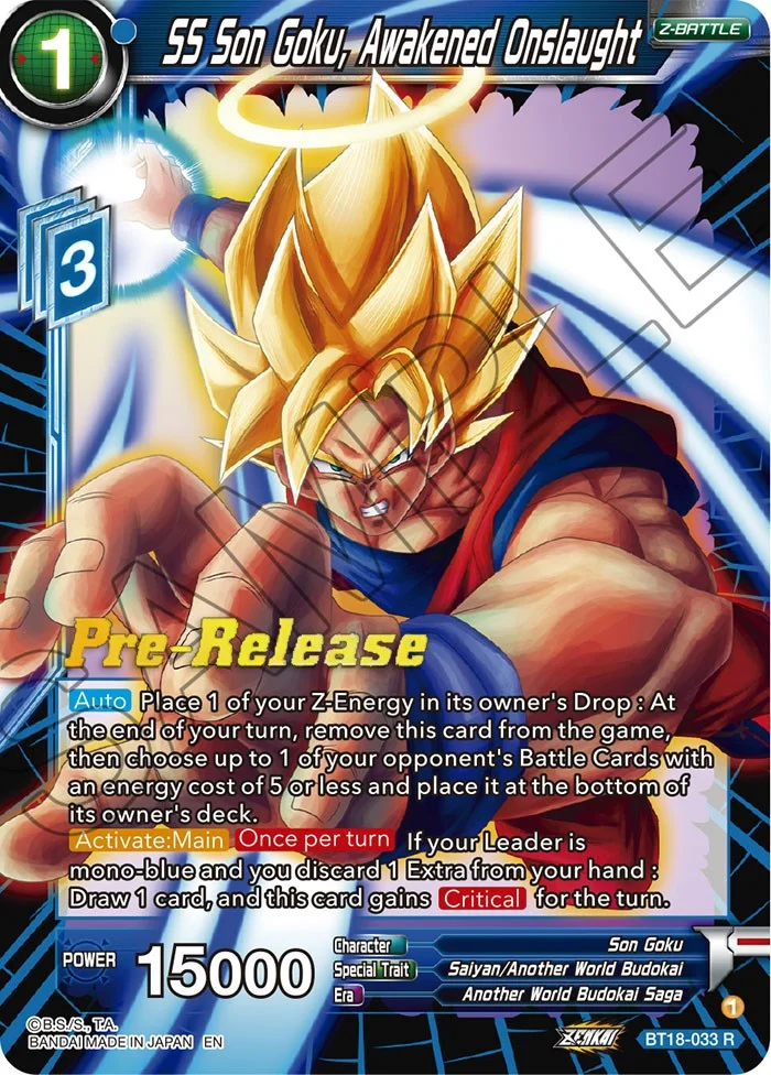 SS Son Goku, Awakened Onslaught 「BT18-033」「EN」