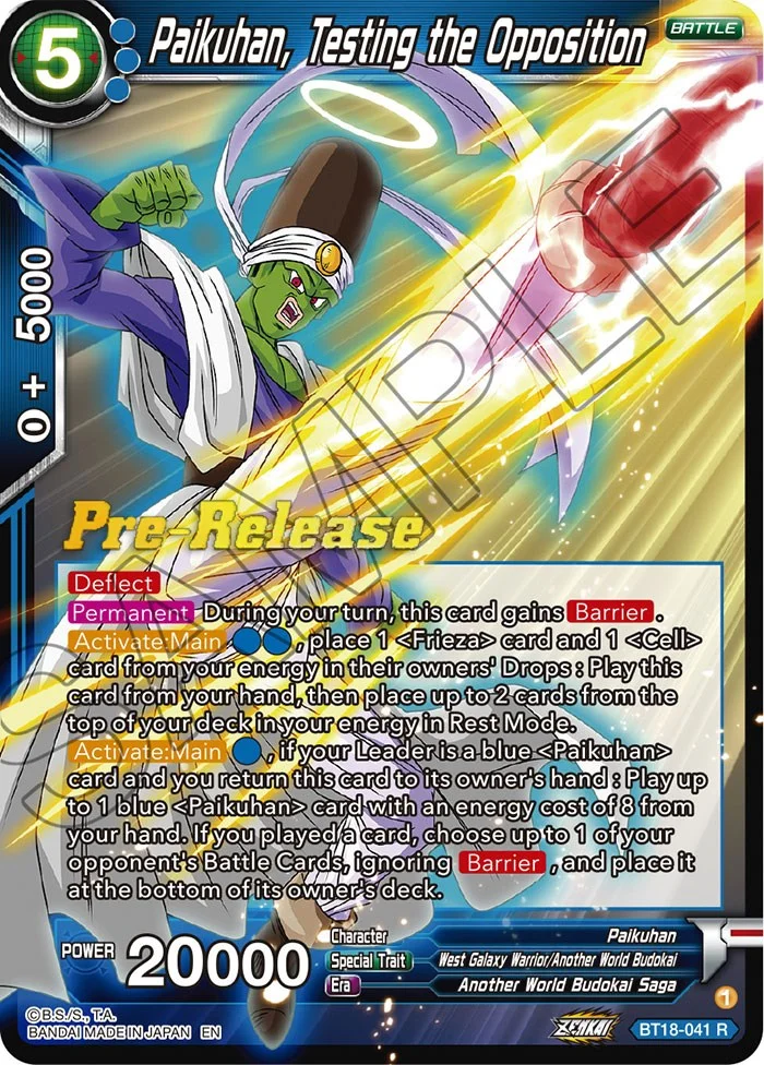 Paikuhan, Testing the Opposition 「BT18-041」「EN」