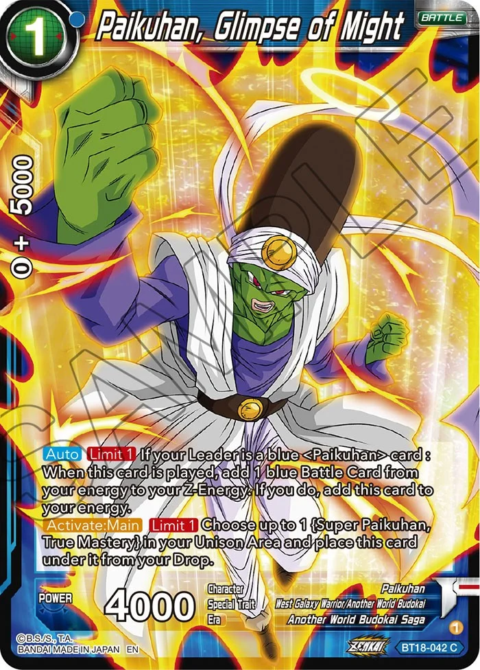 Paikuhan, Glimpse of Might 「BT18-042」「EN」