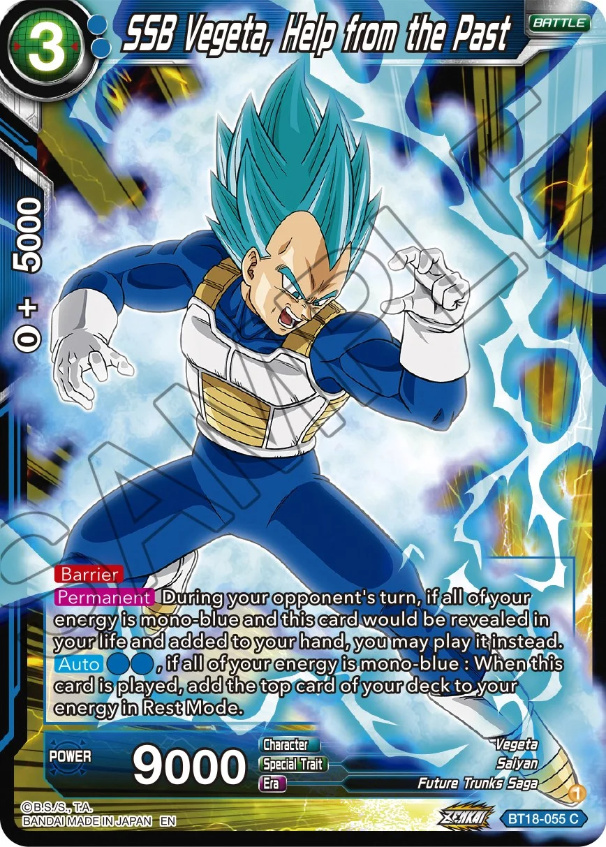 SSB Vegeta, Help from the Past 「BT18-055」「EN」