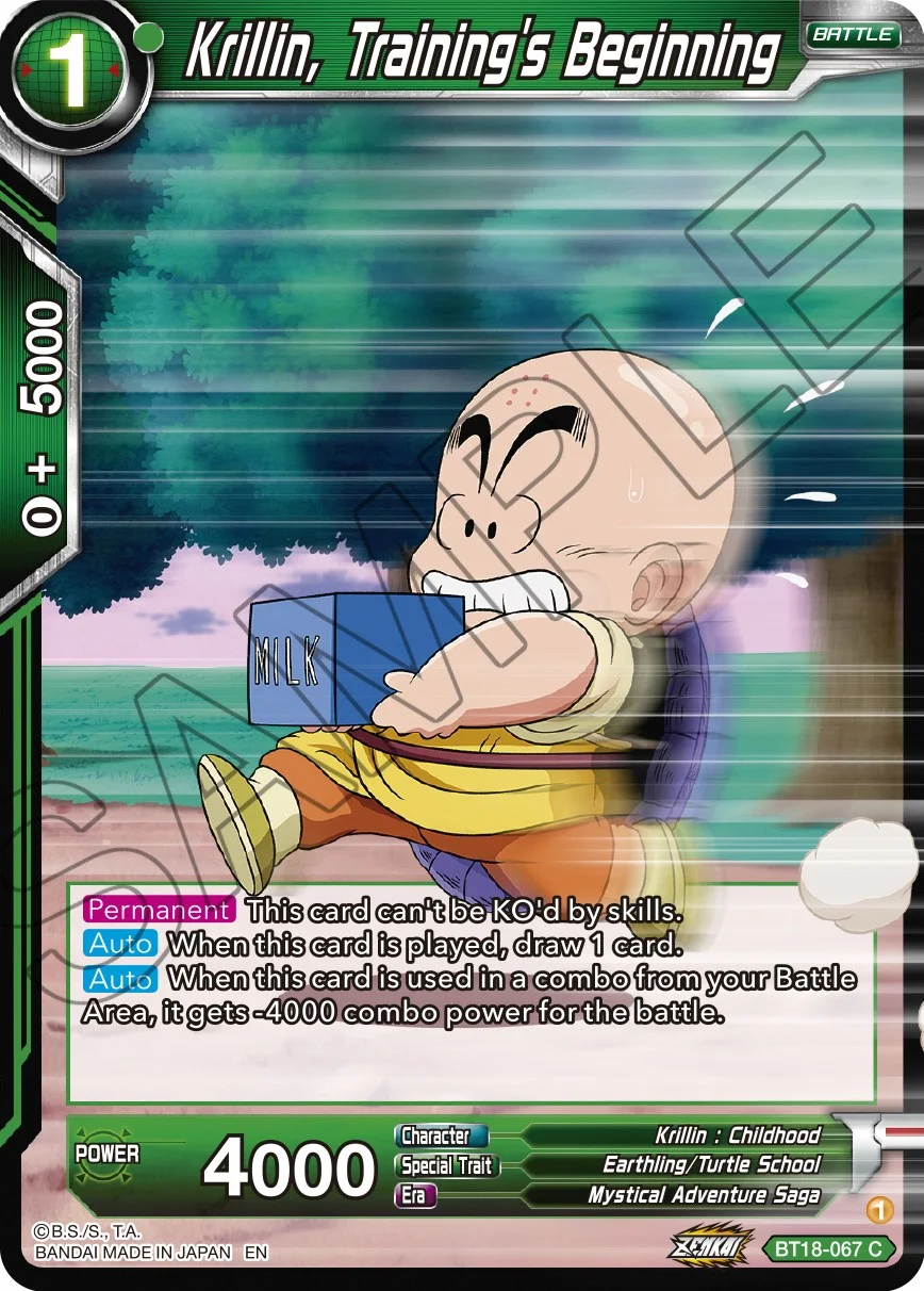 Krillin, Training's Beginning 「BT18-067」「EN」