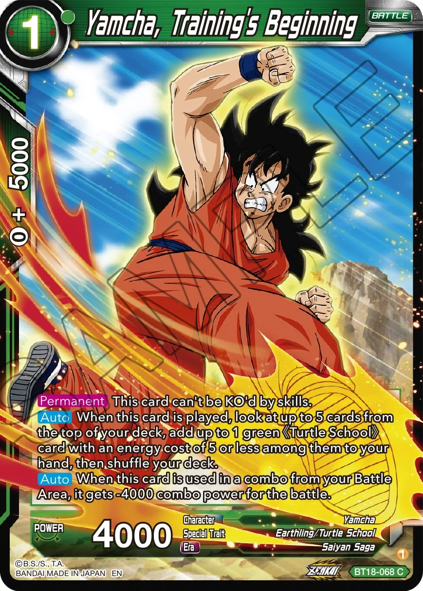 Yamcha, Training's Beginning 「BT18-068」「EN」