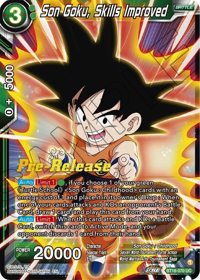 Son Goku, Skills Improved 「BT18-070」「EN」