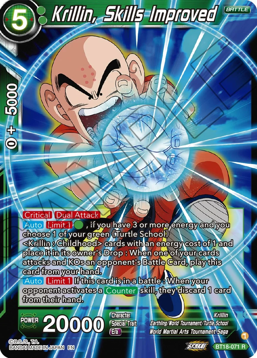 Krillin, Skills Improved 「BT18-071」「EN」