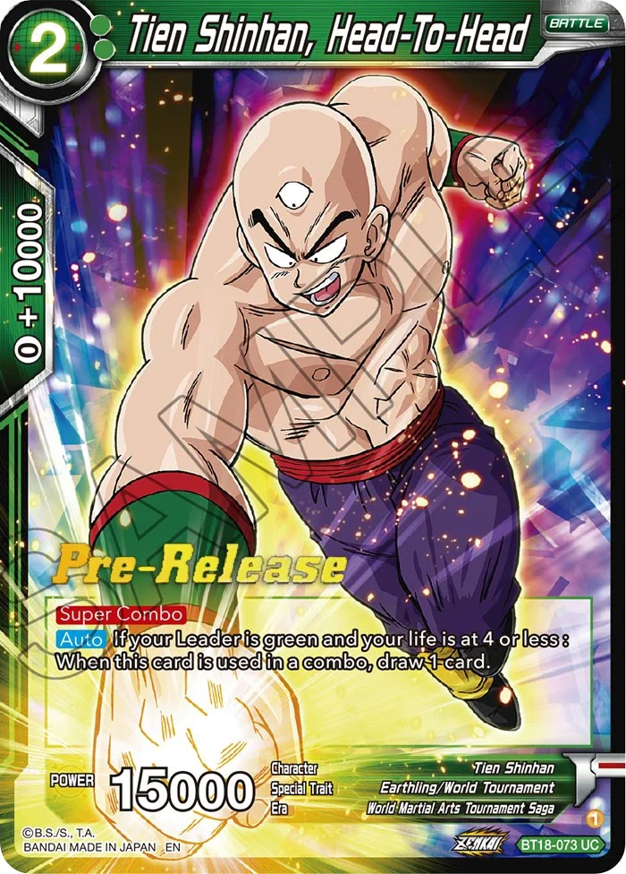 Tien Shinhan, Head-To-Head 「BT18-073」「EN」