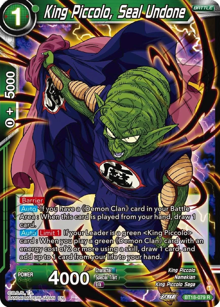 King Piccolo, Seal Undone 「BT18-079」「EN」