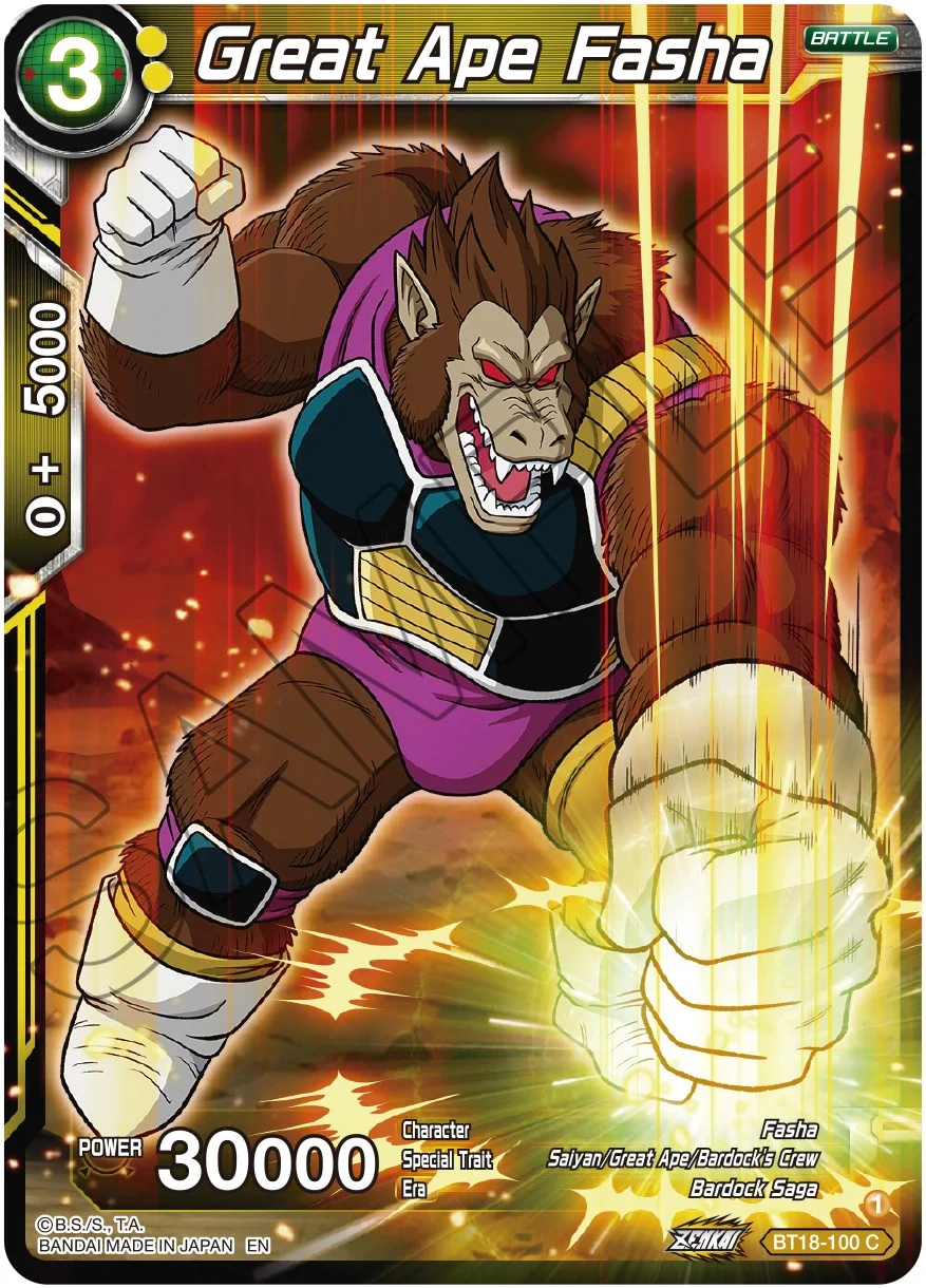 Great Ape Fasha 「BT18-100」「EN」