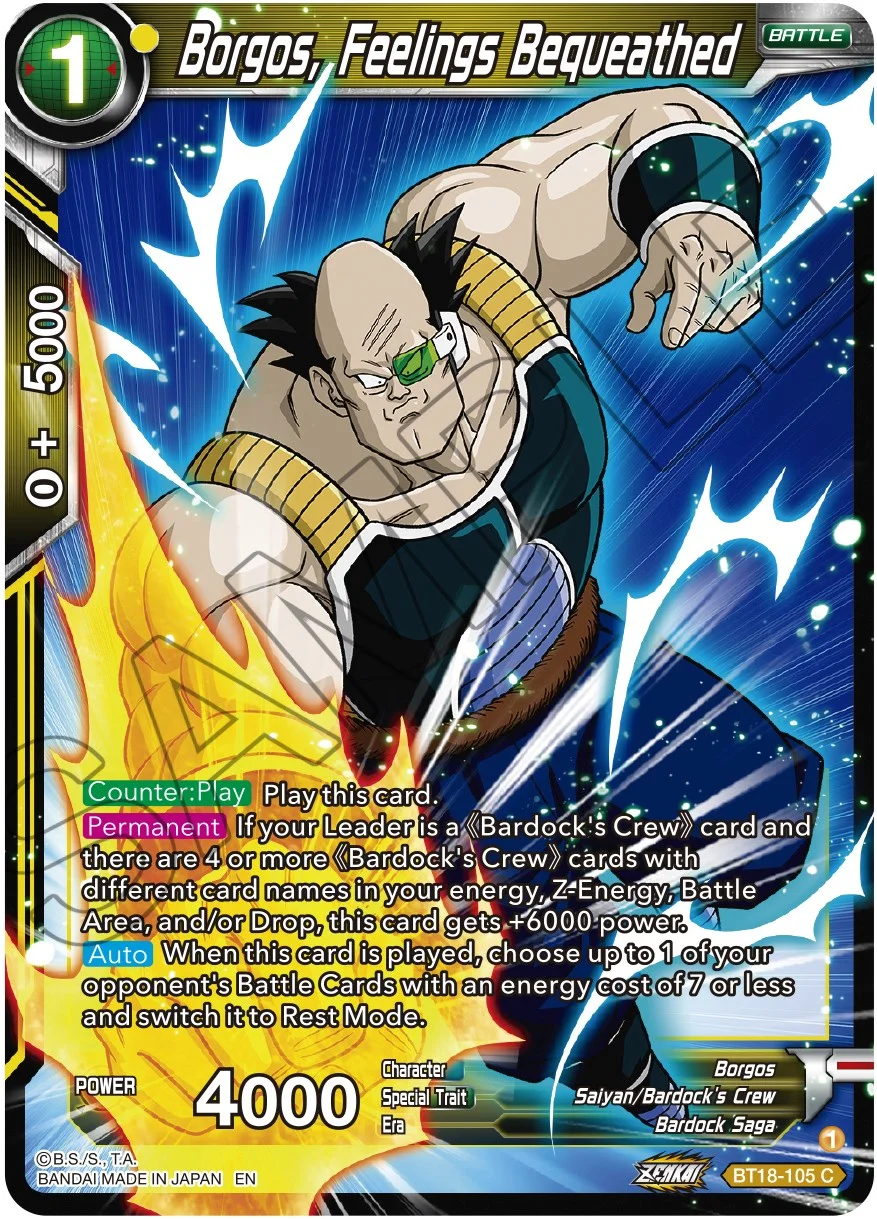 Borgos, Feelings Bequeathed 「BT18-105」「EN」