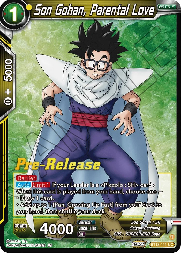 Son Gohan, Parental Love 「BT18-111」「EN」
