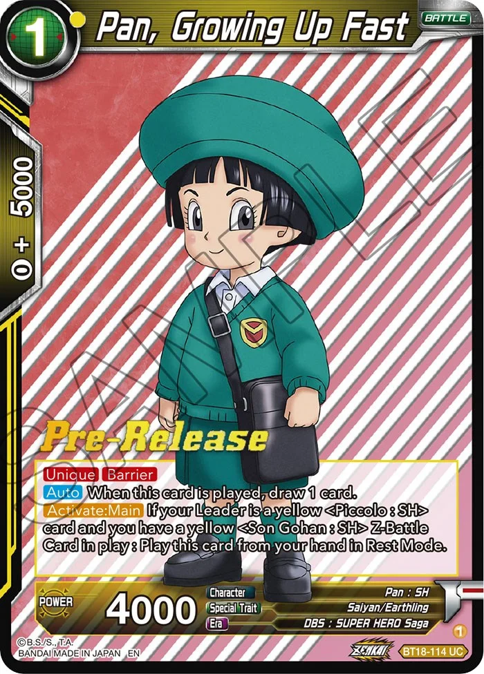 Pan, Growing Up Fast 「BT18-114」「EN」
