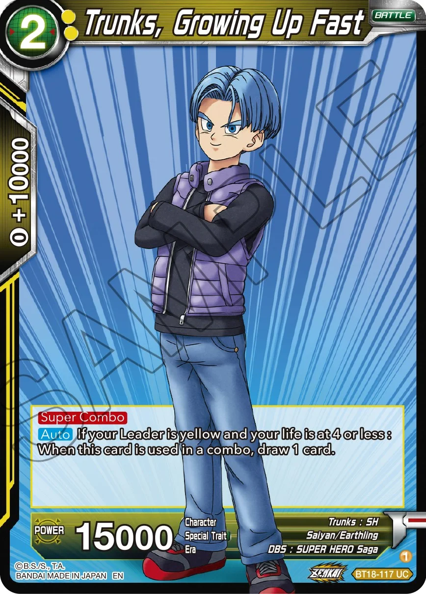 Trunks, Growing Up Fast 「BT18-117」「EN」
