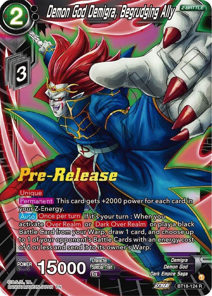 Demon God Demigra, Begrudging Ally 「BT18-124」「EN」
