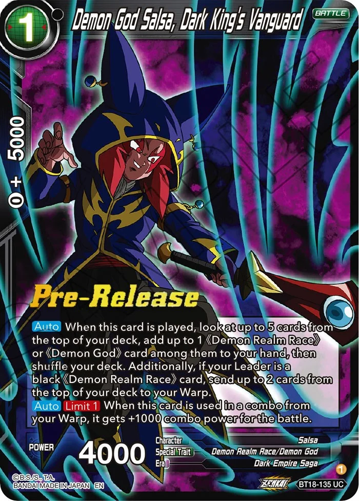 Demon God Salsa, Dark King's Vanguard 「BT18-135」「EN」
