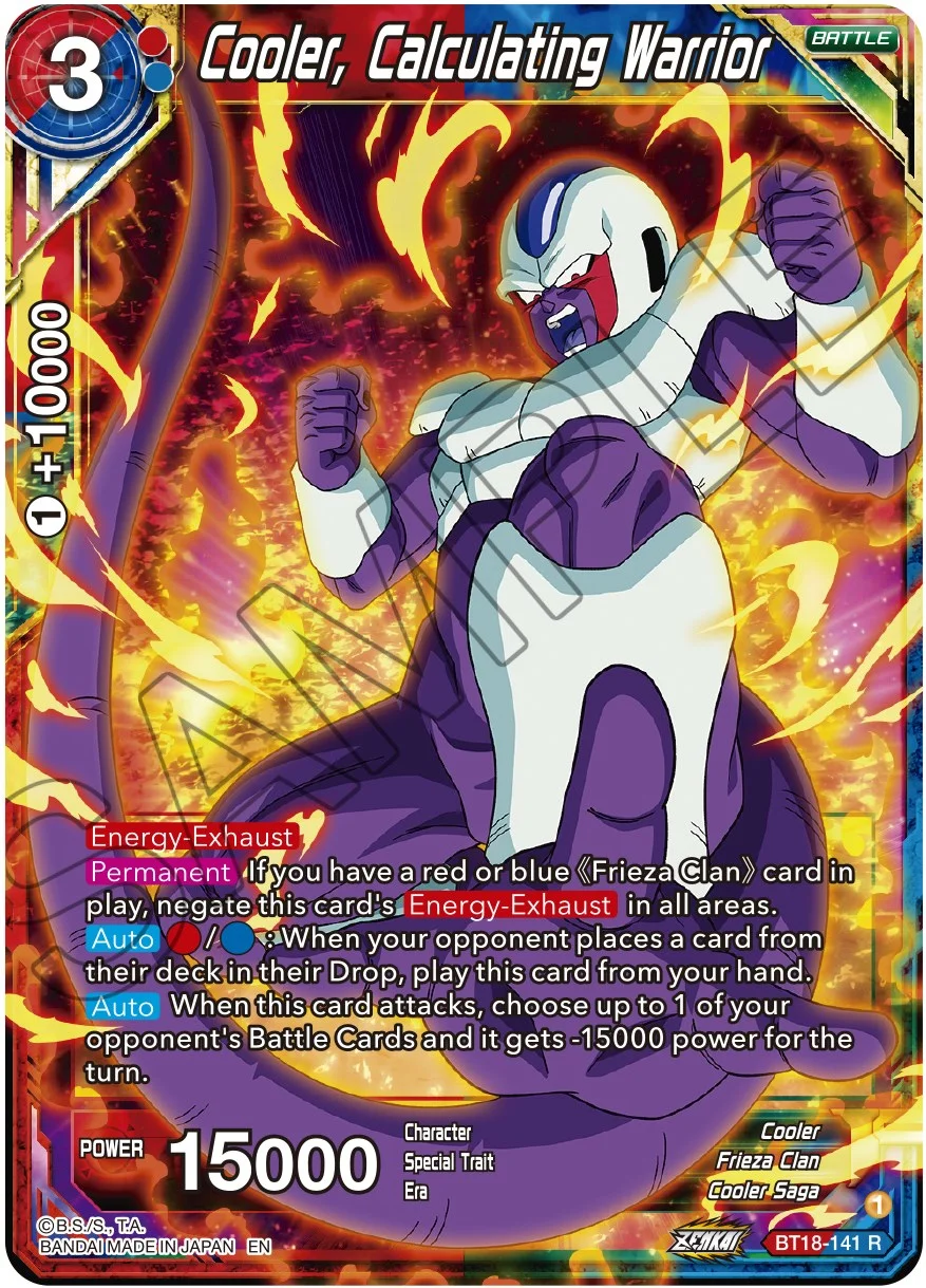 Cooler, Calculating Warrior 「BT18-141」「EN」