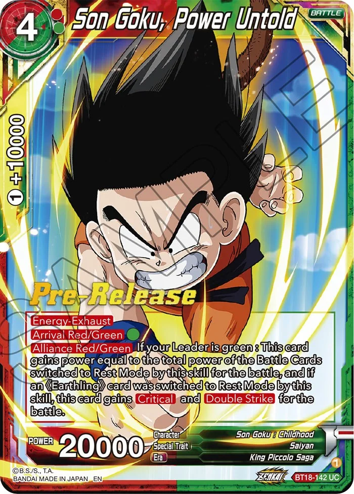 Son Goku, Power Untold 「BT18-142」「EN」