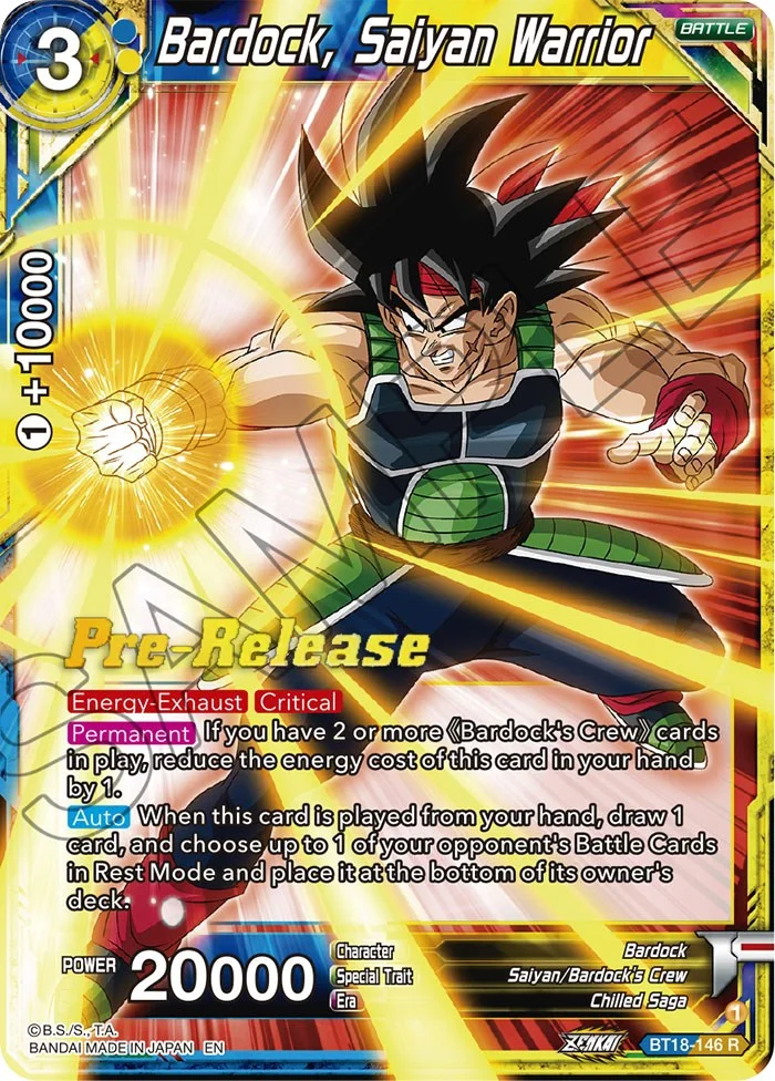 Bardock, Saiyan Warrior 「BT18-146」「EN」