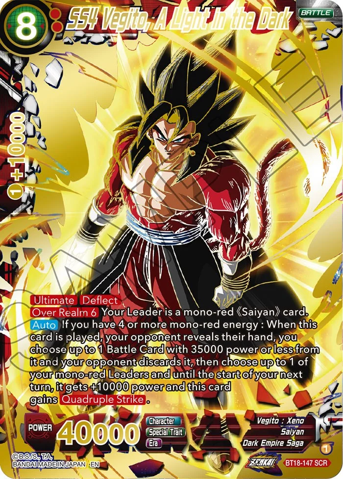 SS4 Vegito, A Light in the Dark 「BT18-147」「EN」