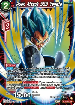 Rush Attack SSB Vegeta #BT18-005 · Dragon Ball Super: Masters