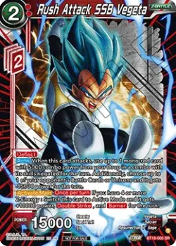 Rush Attack SSB Vegeta #BT18-005_PR03 · Dragon Ball Super: Masters