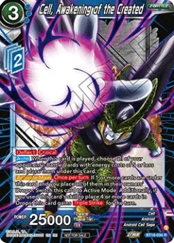 Cell, Awakening of the Created #BT18-034_PR02 · Dragon Ball Super: Masters