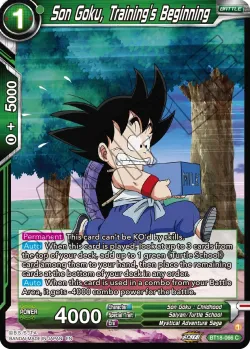 Son Goku, Training's Beginning #BT18-066 · Dragon Ball Super: Masters