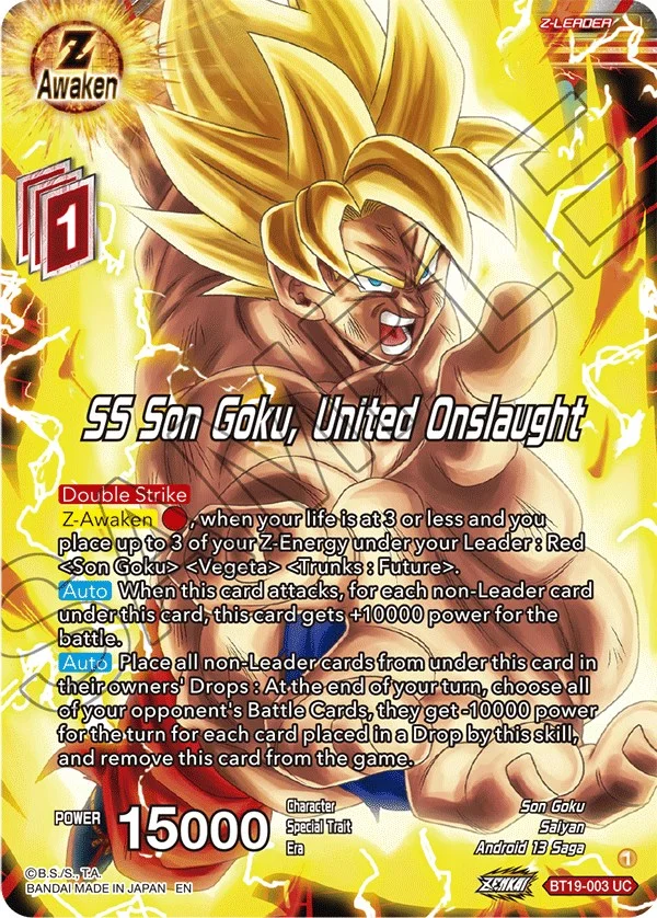 SS Son Goku, United Onslaught 「BT19-003」「EN」