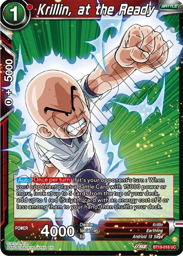 Krillin, at the Ready 「BT19-018」「EN」