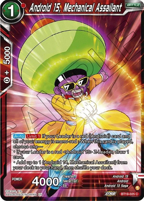 Android 15, Mechanical Assailant 「BT19-025」「EN」