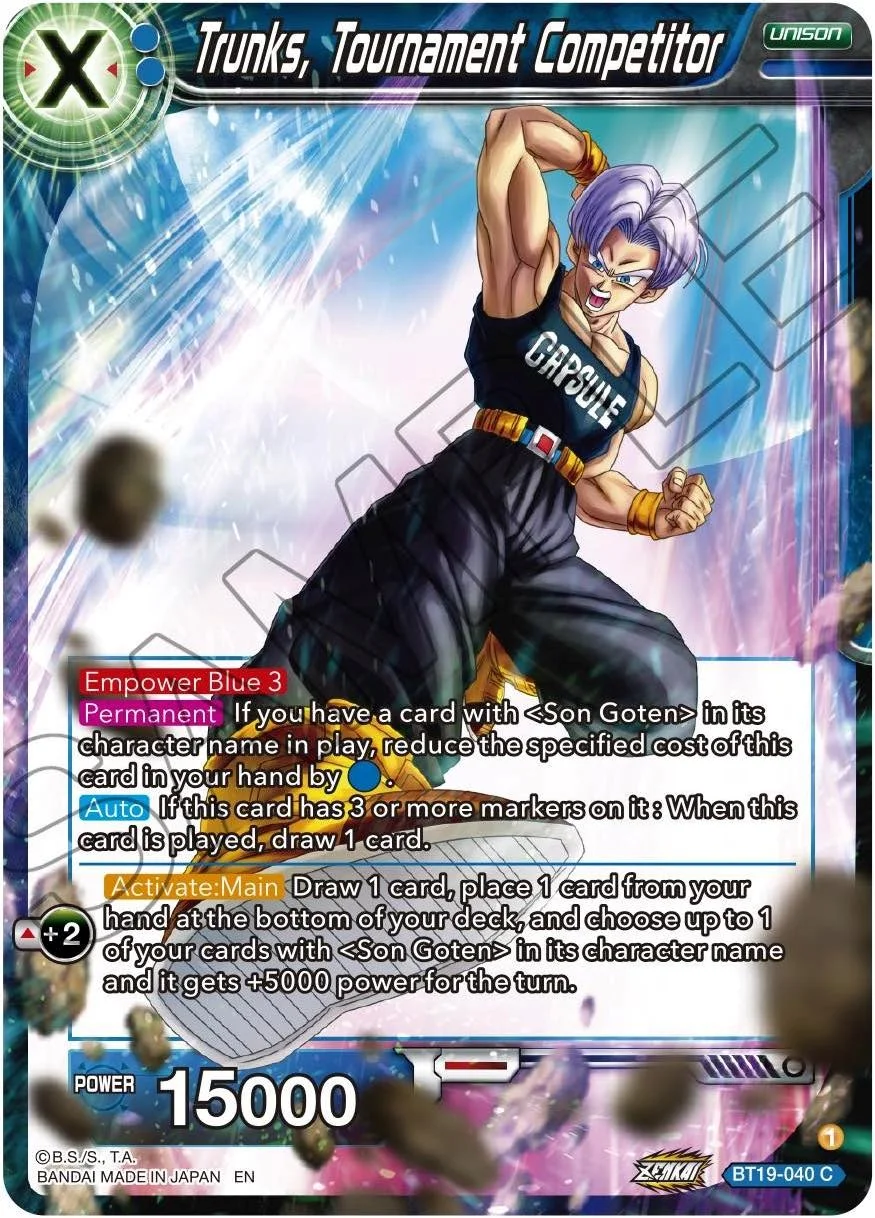 Trunks, Tournament Competitor 「BT19-040」「EN」