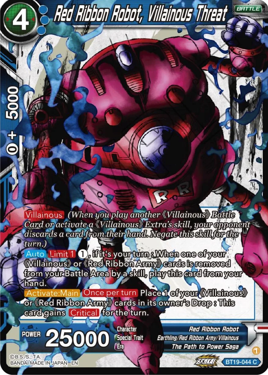 Red Ribbon Robot, Villainous Threat 「BT19-044」「EN」