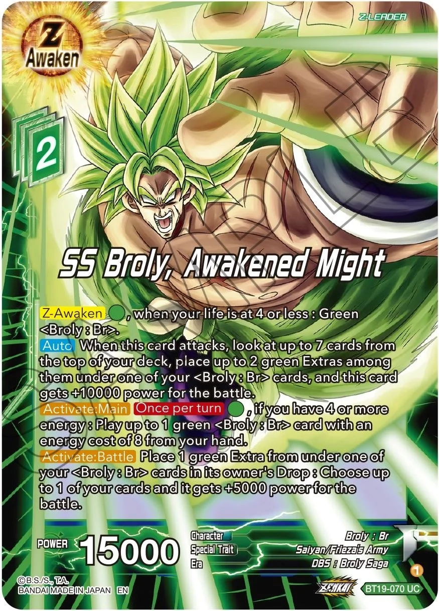 SS Broly, Awakened Might 「BT19-070」「EN」