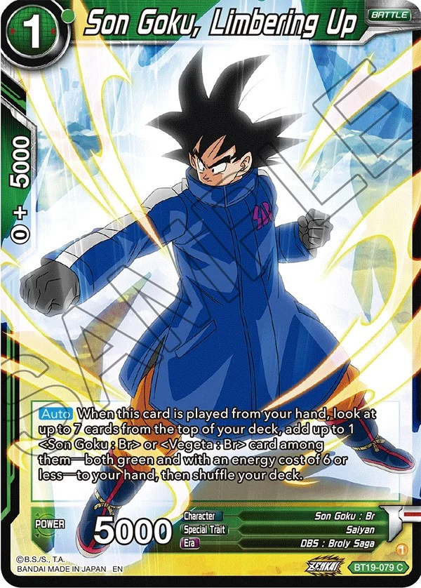 Son Goku, Limbering Up 「BT19-079」「EN」