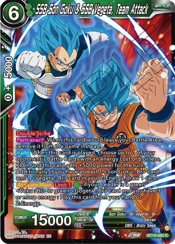 SSB Son Goku & SSB Vegeta, Team Attack 「BT19-080」「EN」