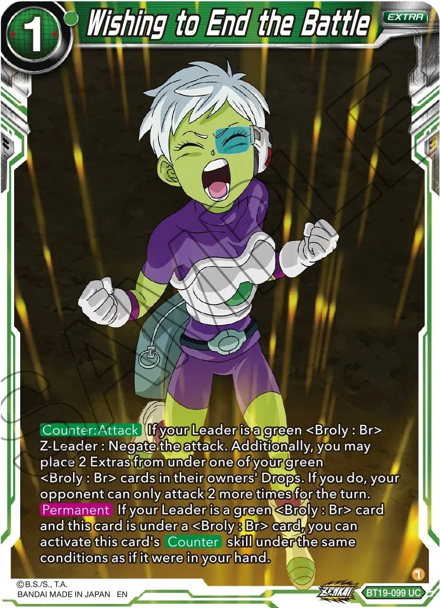 Wishing to End the Battle 「BT19-099」「EN」