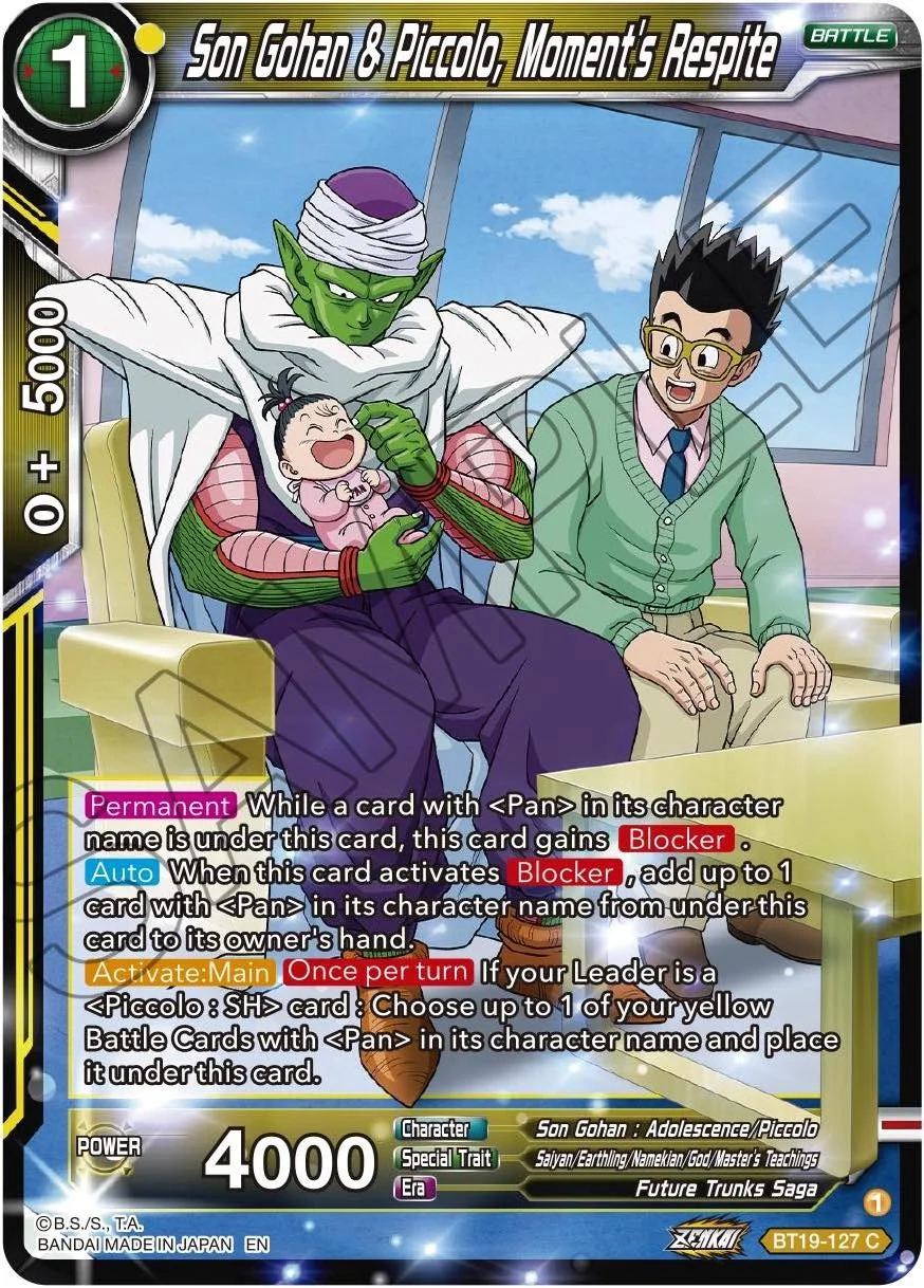 Son Gohan & Piccolo, Moment's Respite 「BT19-127」「EN」
