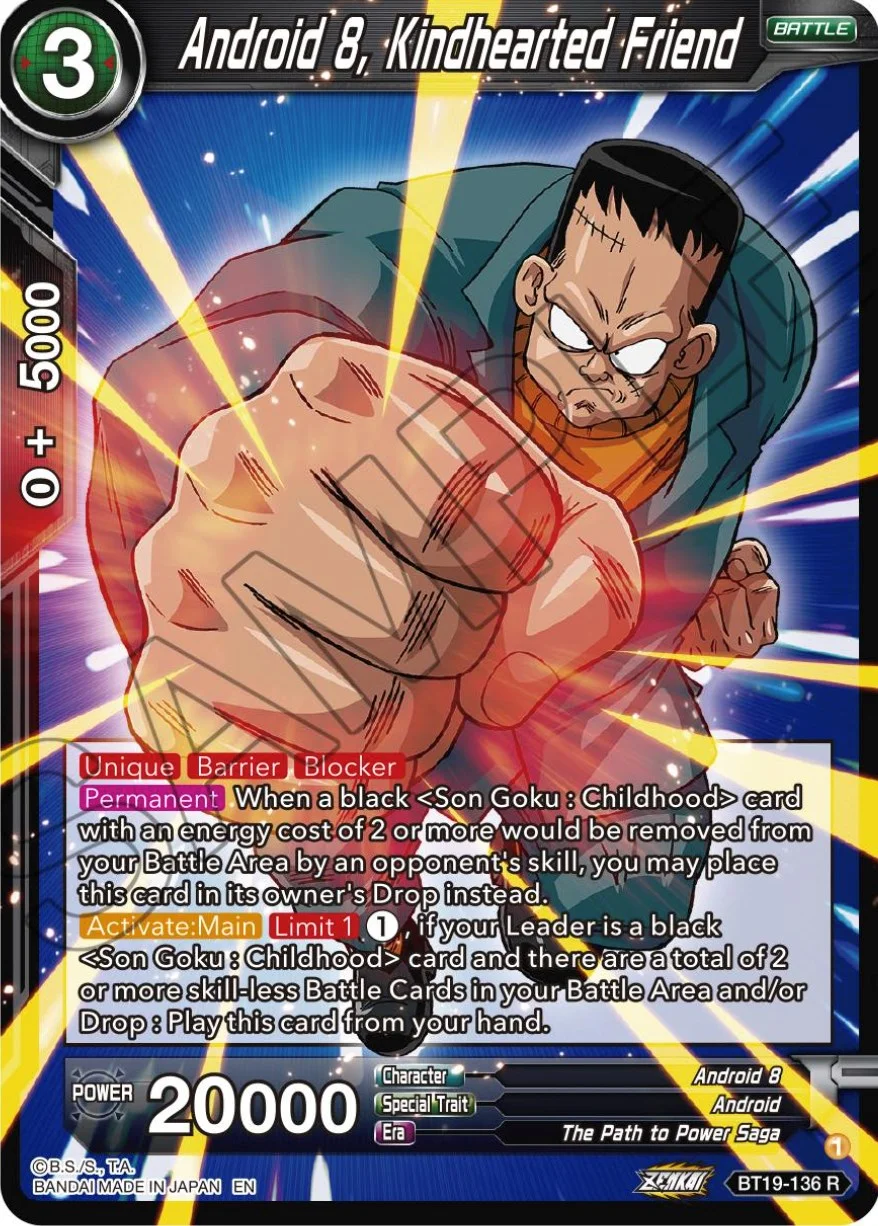 Android 8, Kindhearted Friend 「BT19-136」「EN」