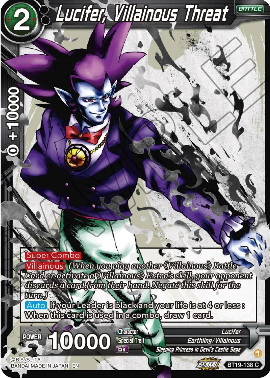 Lucifer, Villainous Threat 「BT19-138」「EN」