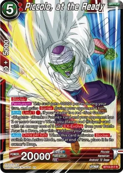 Piccolo, at the Ready #BT19-017 · Dragon Ball Super: Masters