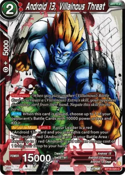 Android 13, Villainous Threat #BT19-020 · Dragon Ball Super: Masters