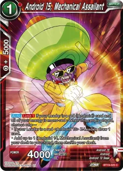 Android 15, Mechanical Assailant #BT19-025 · Dragon Ball Super: Masters