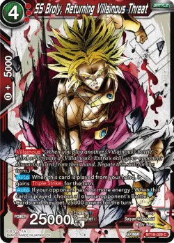 SS Broly, Returning Villainous Threat #BT19-029 · Dragon Ball Super: Masters