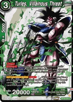 Turles, Villainous Threat #BT19-075 · Dragon Ball Super: Masters