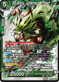 SS Broly, Villainous Threat #BT19-089 · Dragon Ball Super: Masters
