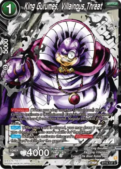 King Gurumes, Villainous Threat 「BT19-137」「EN」