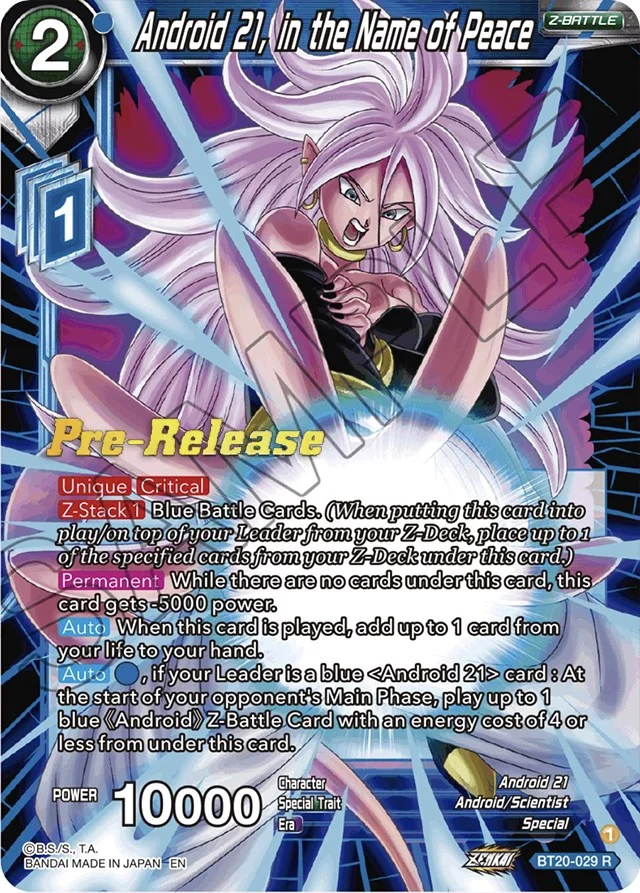 Android 21, in the Name of Peace 「BT20-029」「EN」